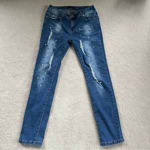 The Style Between Us Girls Embellished Jeans